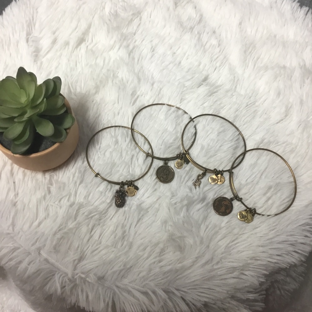 Alex and Ani Gold Bracelets